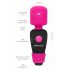 PalmPower Pocket Wand - mini massager vibrator (roze-zwart)