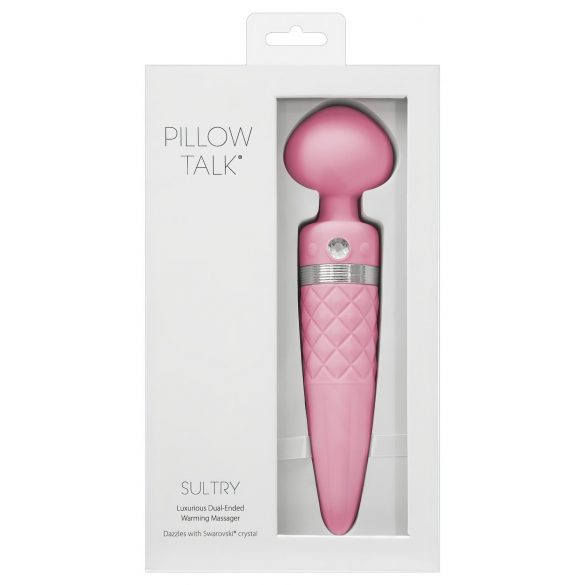 Pillow Talk Sultry - verwarmde, 2-motorige vibrator (roze)