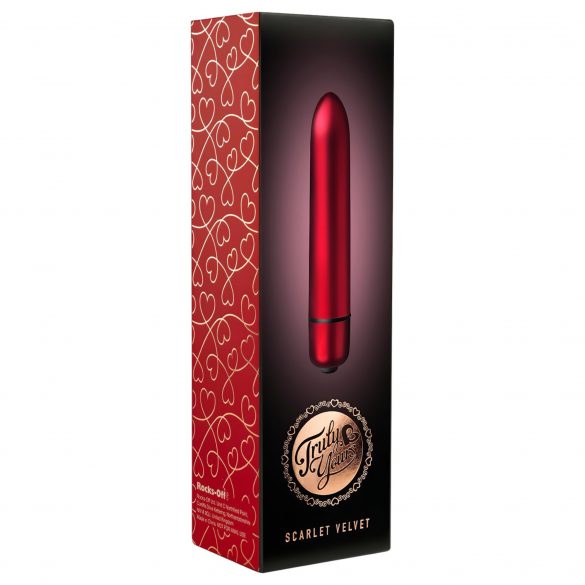 Scarlet Velvet - mini lipstick vibrator (10 ritmes) - rood