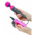 PalmPower Wand - massage vibrator met powerbank (roze-grijs)