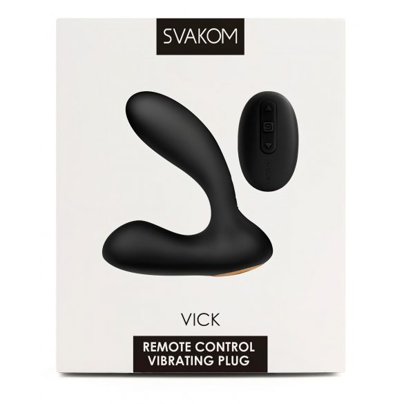 Svakom Vick - waterdichte prostaat en G-spot vibrator (zwart)