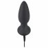 Black Velvet - oplaadbare, draadloze anale vibrator (zwart)