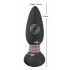 Black Velvet - oplaadbare, draadloze, roterende parel anaal vibrator (zwart)