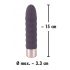 You2Toys Elegant Diamond - oplaadbare staaf vibrator (donkerpaars)