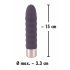 You2Toys Elegant Diamond - oplaadbare staaf vibrator (donkerpaars)