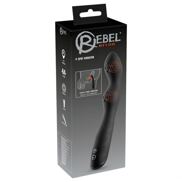 Rebel P-Spot - dual motor prostaatvibrator (zwart)