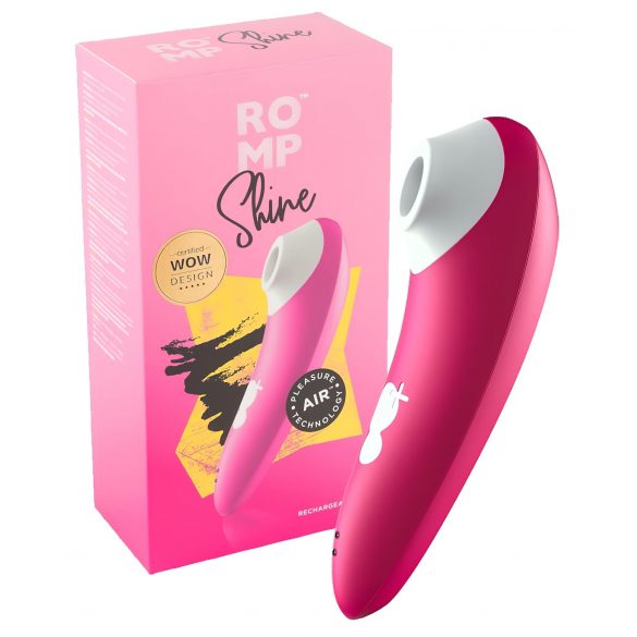 ROMP Shine - waterdichte luchtdruk vibrator (pink)