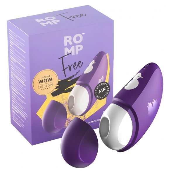 ROMP Free - waterdichte luchtdruk vibrator (paars)