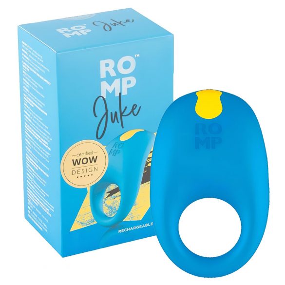 ROMP Juke - waterdichte vibrerende penisring (blauw)