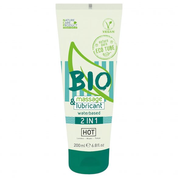 HOT Bio 2IN1 - waterbasis glij- en massagegel (200ml)