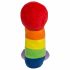 Pluche penis - 30 cm (regenboog)