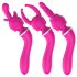 Lonely - 2in1 uitwisselbare kop massager en G-spot vibrator (roze)