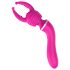 Lonely - 2in1 uitwisselbare kop massager en G-spot vibrator (roze)