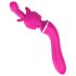 Lonely - 2in1 uitwisselbare kop massager en G-spot vibrator (roze)