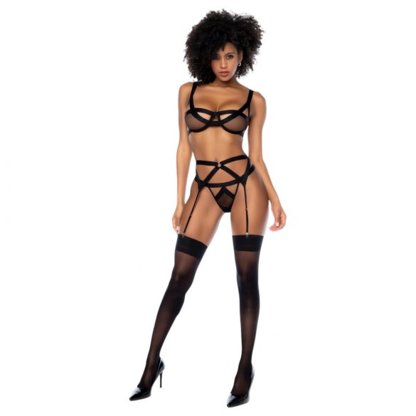 Mapalé - sexy lingerie set (zwart) - L/XL