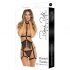 Rene Rofe Rassel Tassle - decoratieve bodyharnas en string (zwart) - S-L