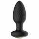 Grappig Me 360 - oplaadbare, waterdichte, anale vibrator met radio (zwart)