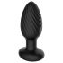 Grappig Me 360 - oplaadbare, waterdichte, anale vibrator met radio (zwart)