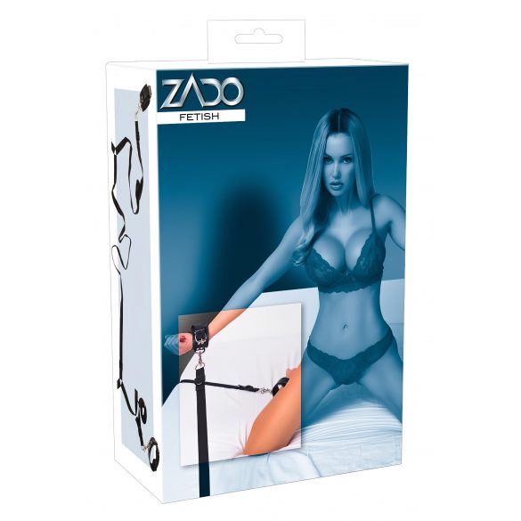 ZADO - lederen bedbindset (zwart)