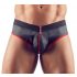 Svenjoyment - open jock slip (zwart-rood) - L