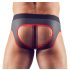 Svenjoyment - open jock slip (zwart-rood) - XL