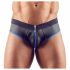 Svenjoyment - open jock slip (zwart-blauw)