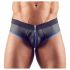 Svenjoyment - open jock slip (zwart-blauw)