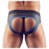 Svenjoyment - open jock slip (zwart-blauw)