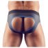 Svenjoyment - open jock slip (zwart-blauw) - L