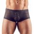 Transparante gestreepte boxershort (zwart)