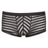 Transparante gestreepte boxershort (zwart)