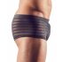 Transparante gestreepte boxershort (zwart) - L