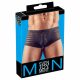 Transparante gestreepte boxershort (zwart) - XL