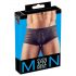 Transparante gestreepte boxershort (zwart) - XXL