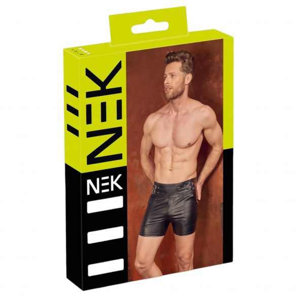 NEK - heren shorts met metalen gesp (zwart)