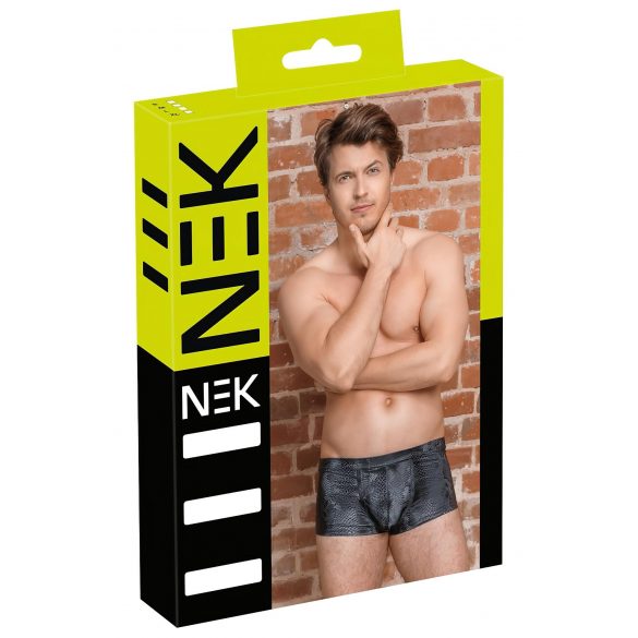 NEK - slanghuid patroon boxer (zwart) - M