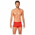 Obsessive - doorschijnende boxershort aan de zijkant (rood)