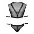 Svenjoyment Bondage - net top en jock set (zwart) - M