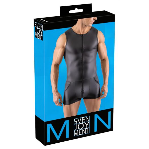 Svenjoyment - mouwloze, korte heren overall (zwart) - XL