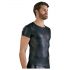 NEK - Matte look heren T-shirt, kort, zwart - XL