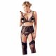 Cottelli Plus Size - Kant lingerie set (zwart)