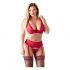 Cottelli Plus Size - Red Versatile Lingerie Set  - 90D/XL