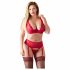 Cottelli Plus Size - Red Versatile Lingerie Set  - 90D/XL