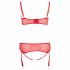 Cottelli Plus Size - Red Versatile Lingerie Set  - 90E/XL