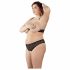 Cottelli Plus Size - parel bh set (zwart) - XL