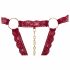 Cottelli - metalen ring, open beha set (rood) - M/L