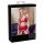 Abierta Fina - glinsterende ketting lingerieset (rood) - M