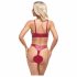 Cottelli Party - glanzend bh-set (rood)