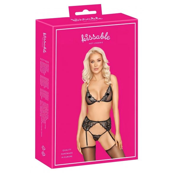 Kusbare - lingerieset (zwart)