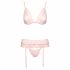 Kissable - kant lingerie set (roze) - L/XL